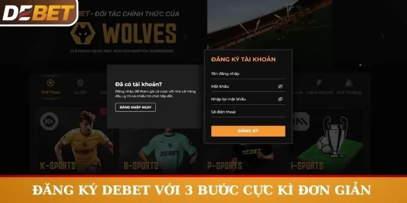 Hoàn thiện thông tin đăng ký DEBET
