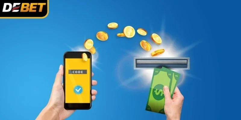 Nhập thông tin rút tiền DEBET